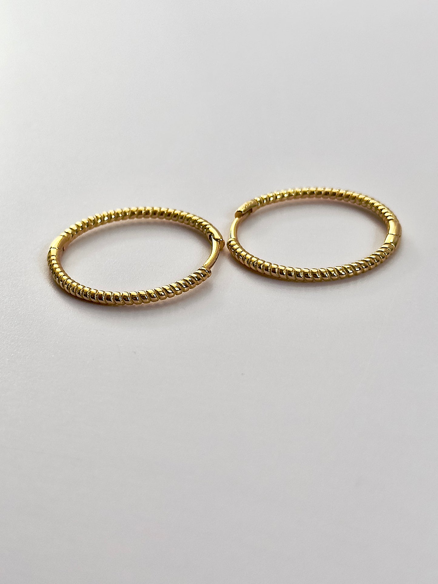 Everyday Ridged Hoops