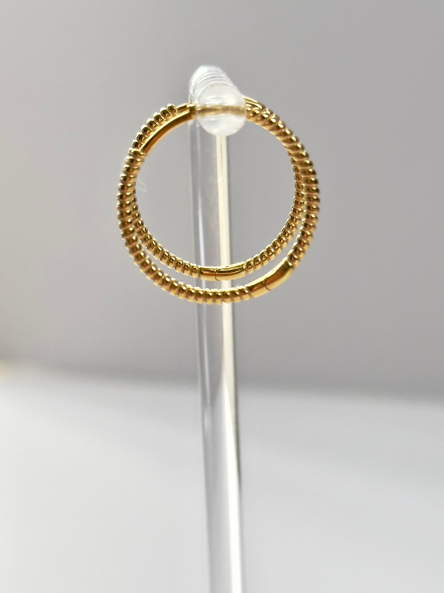 Everyday Ridged Hoops