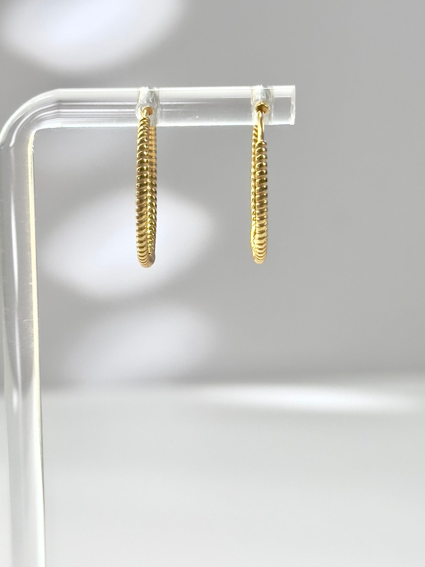 Everyday Ridged Hoops