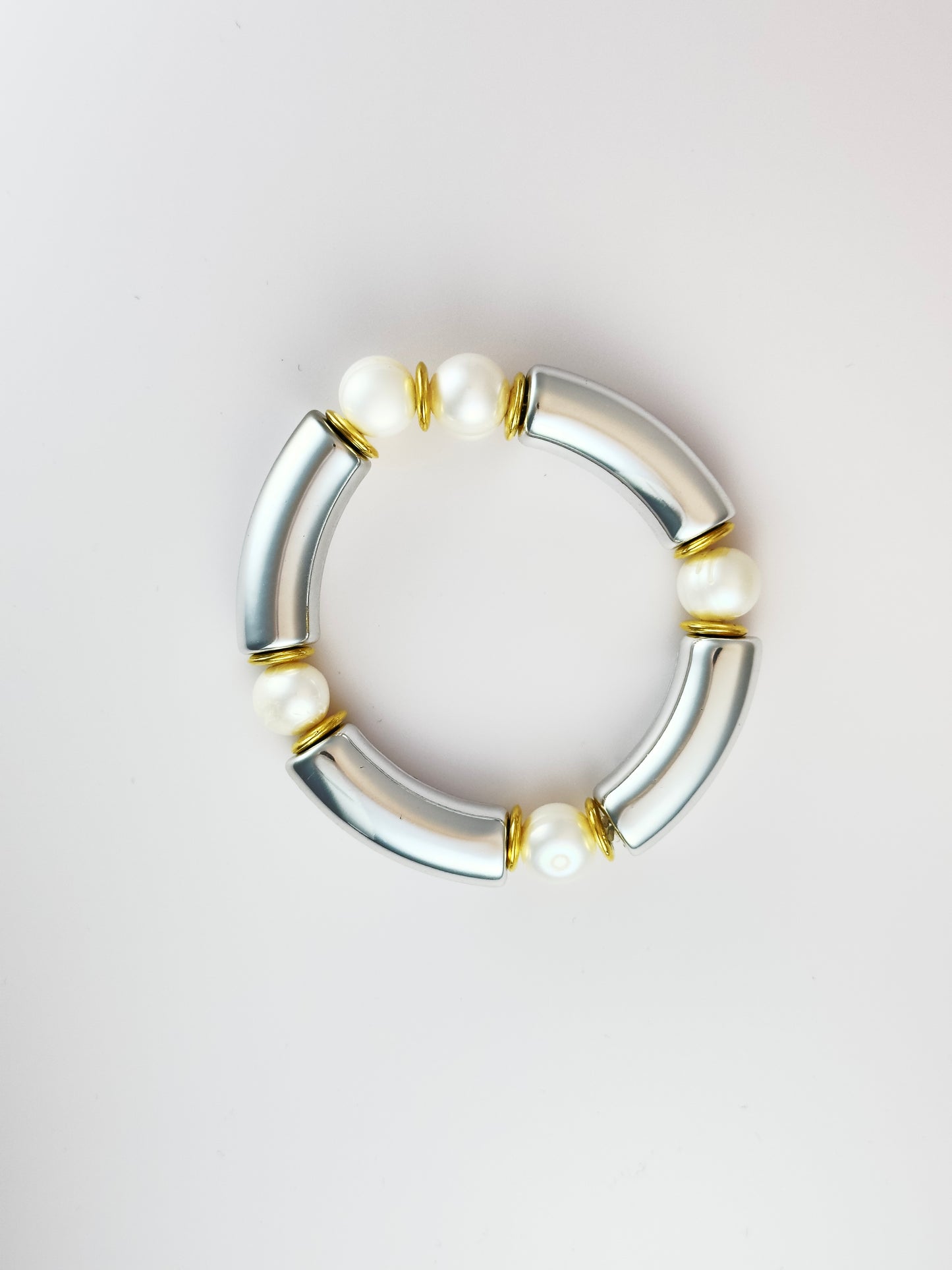 Silver Pearl Bracelet