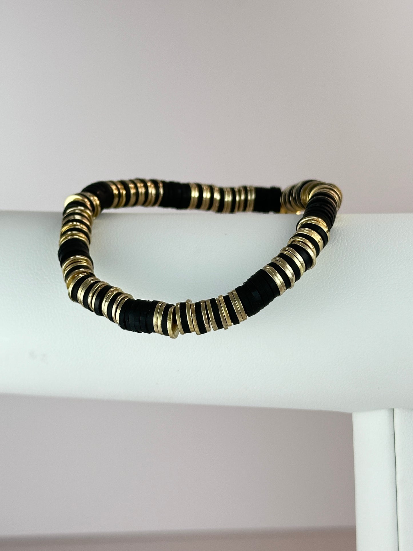 Love Em Black/Gold Bracelet
