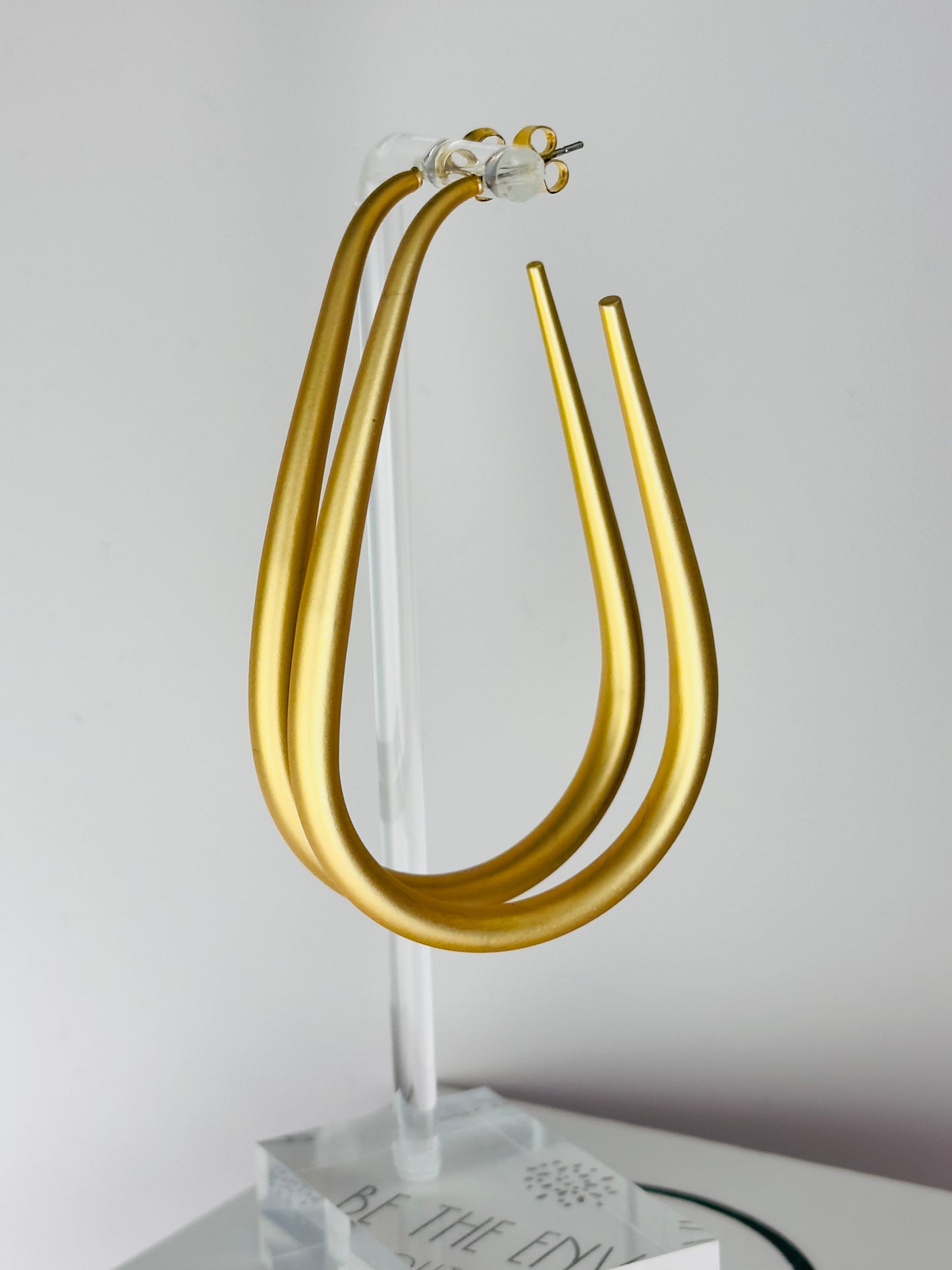 Harlow Gold Matte Hoop