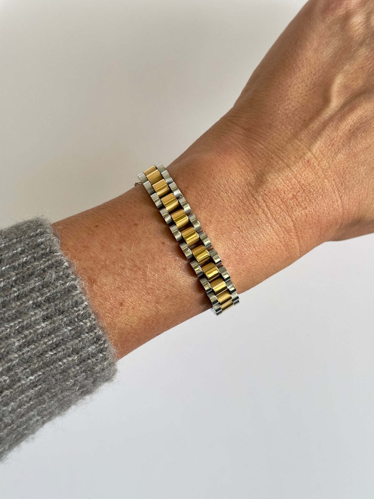 2-Tone Watch Bracelet