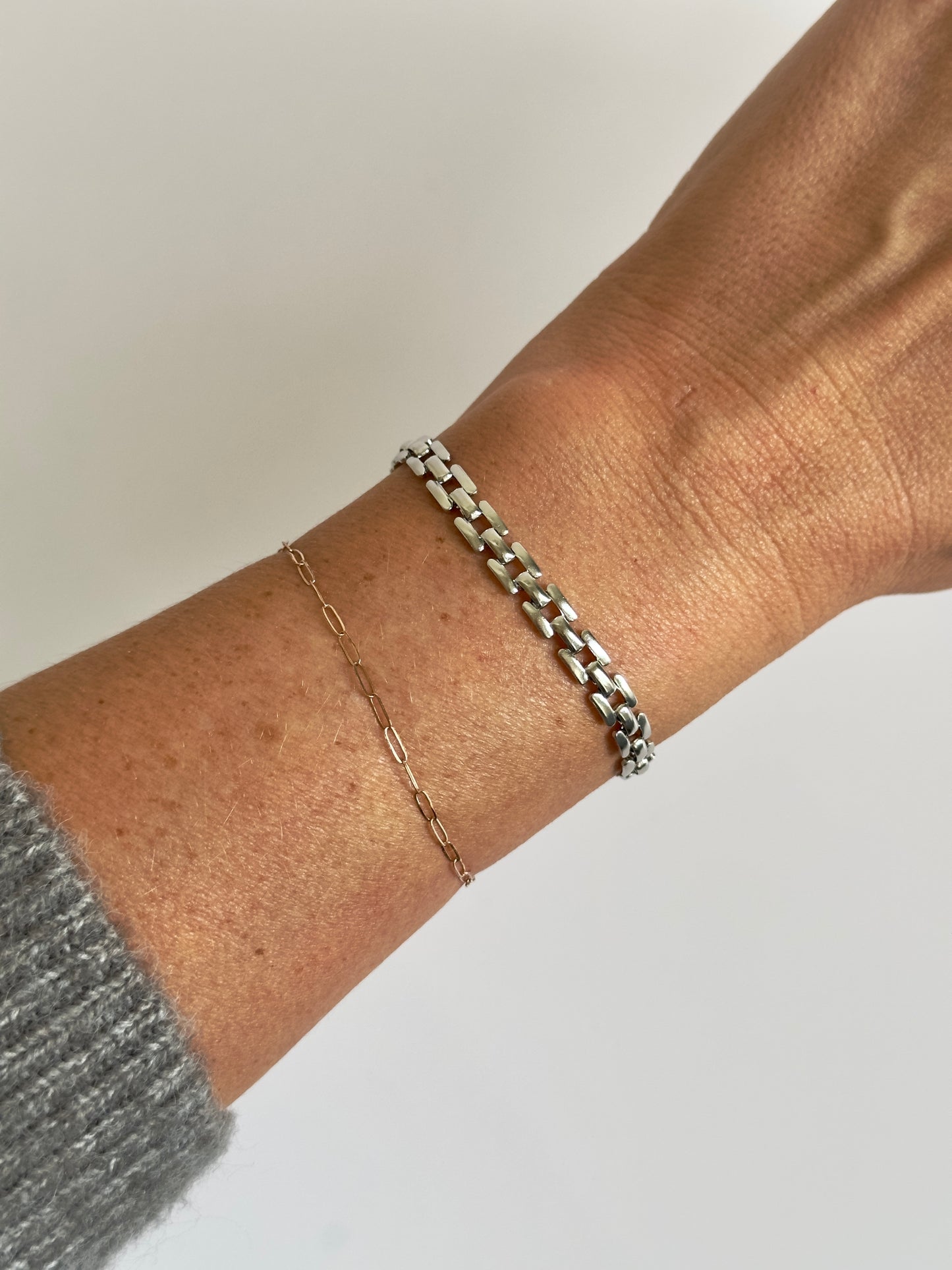 Silver Squared Bracelet