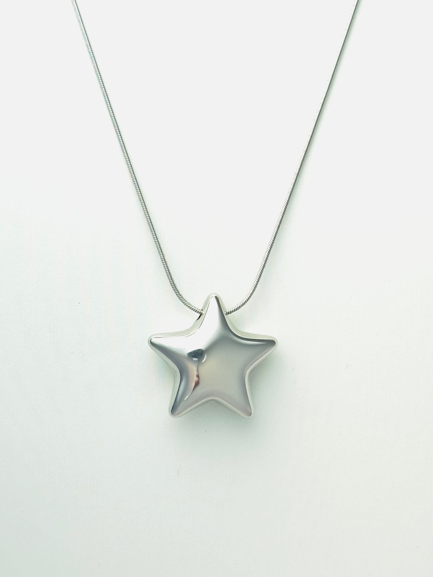 Star Power in Silver Necklace