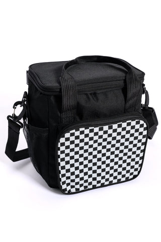 Insulated Checked Tote in Black (ONLINE EXCLUSIVE)