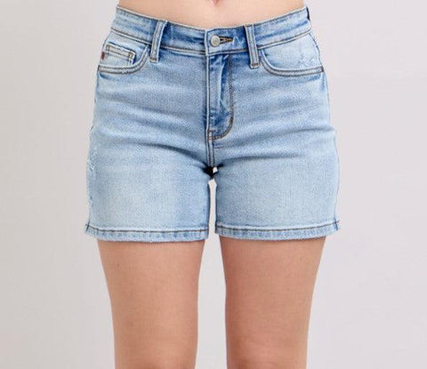 Fiora Mid Rise Judy Blue Jean Shorts