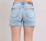 Fiora Mid Rise Judy Blue Jean Shorts