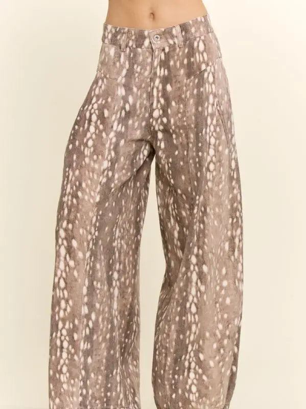 Fawn Spot Wide Leg Pants