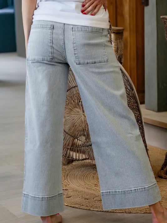 Stripe Front Pocket Jeans