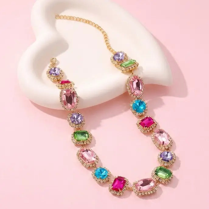 Multicolor Gem Necklace