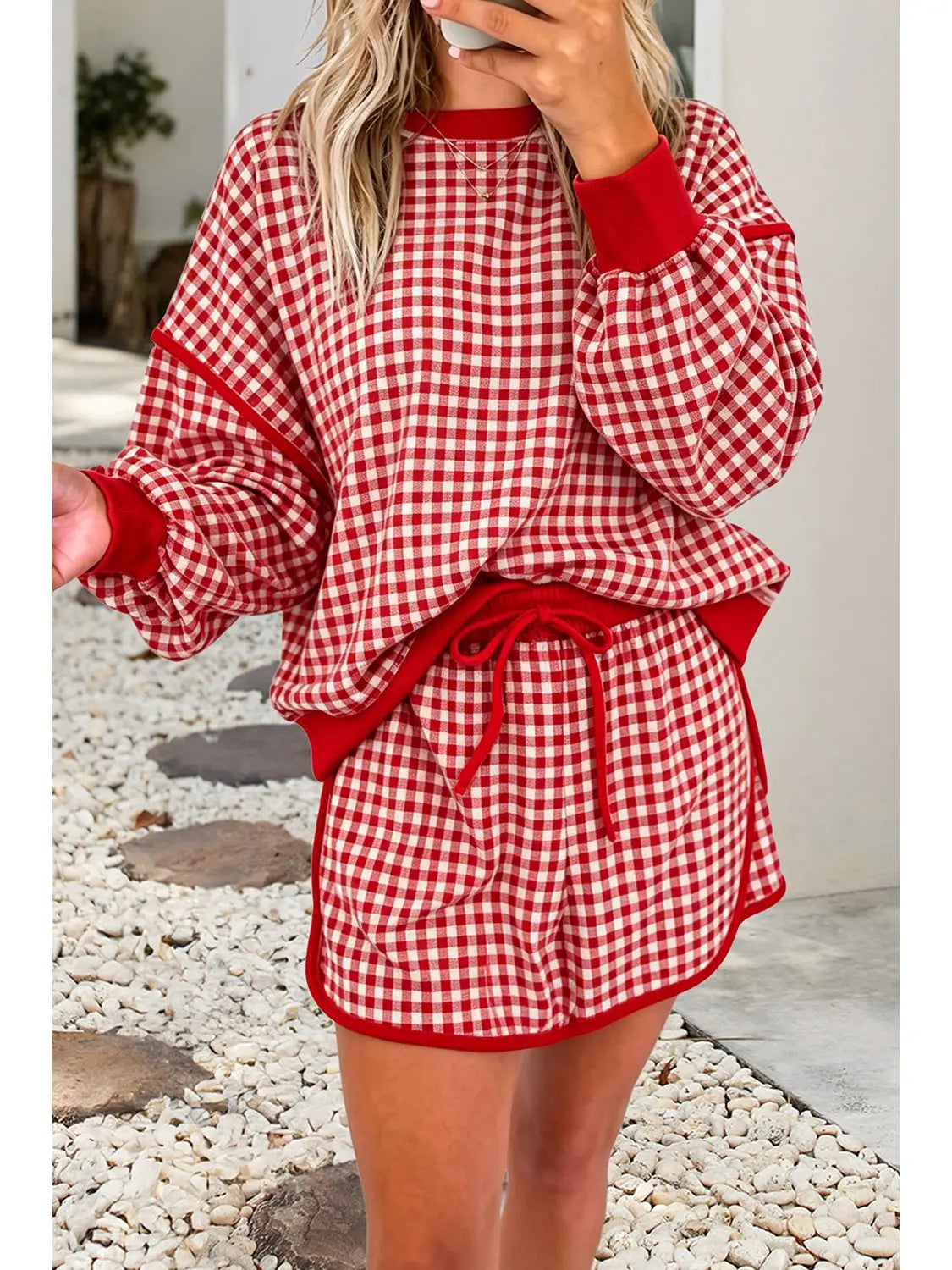 Gingham Matching Set