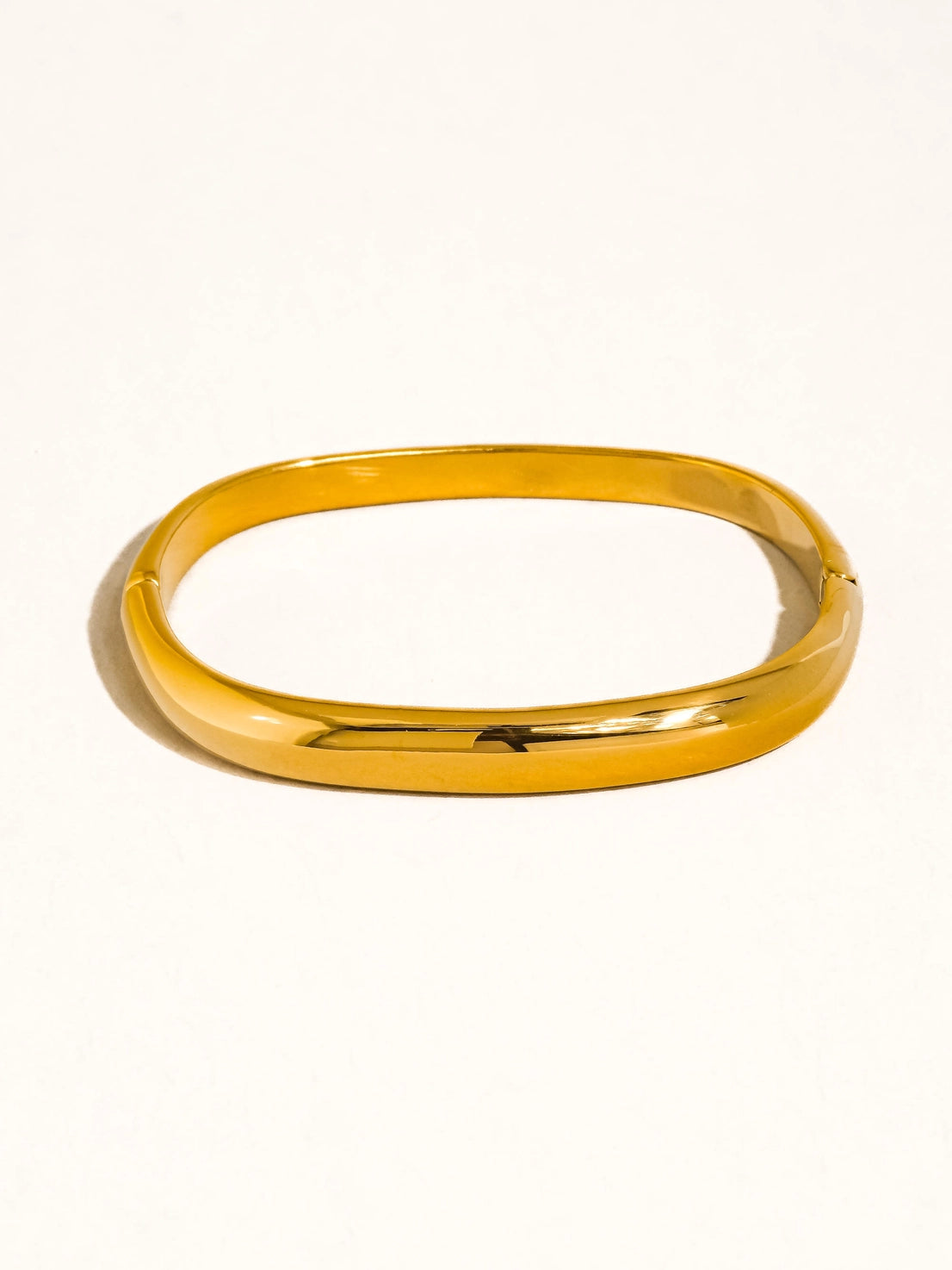 Gold Square Bangle