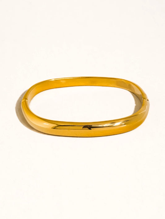 Gold Square Bangle