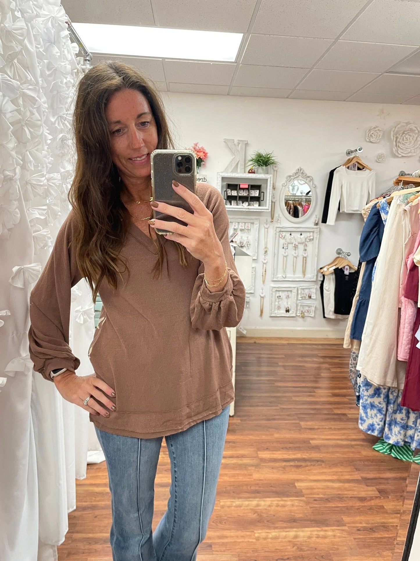 Mocha Blend Mixed Top