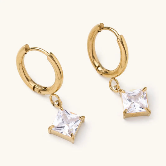 Gem Huggie Earrings