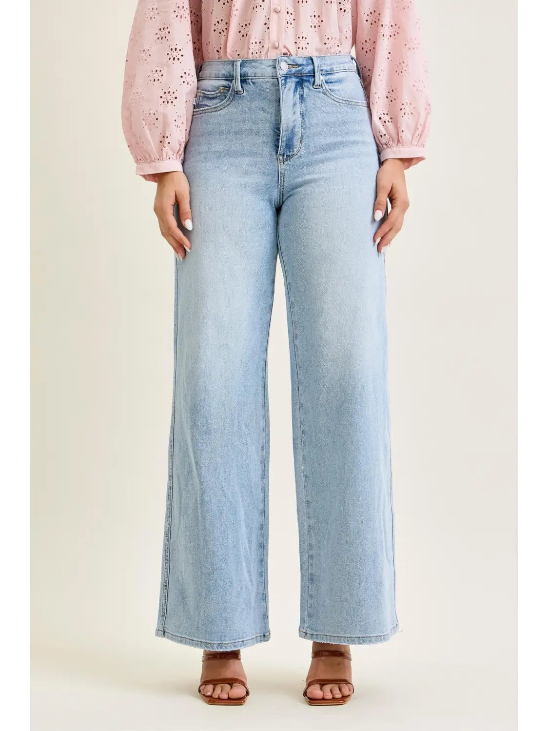 Judy Blue High-Waisted Retro Wide-Leg Jeans