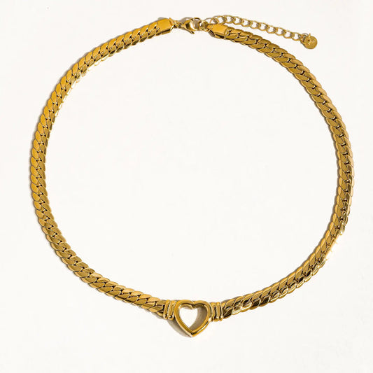 Cutout Heart Necklace