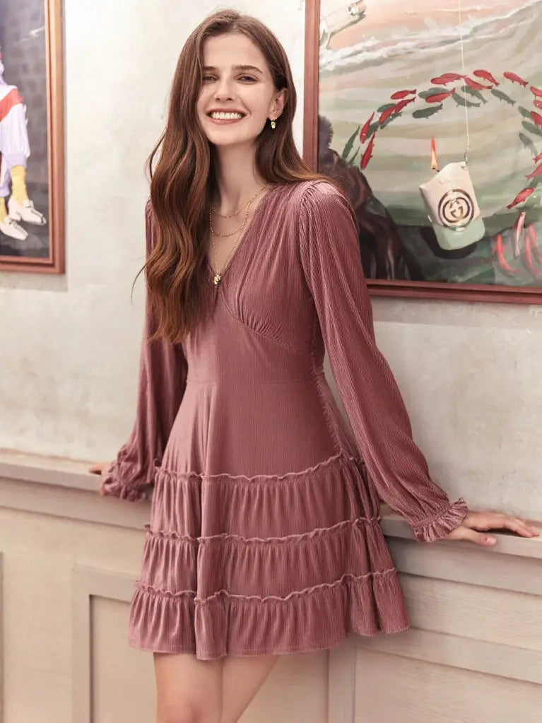 Mauve Mini Dress