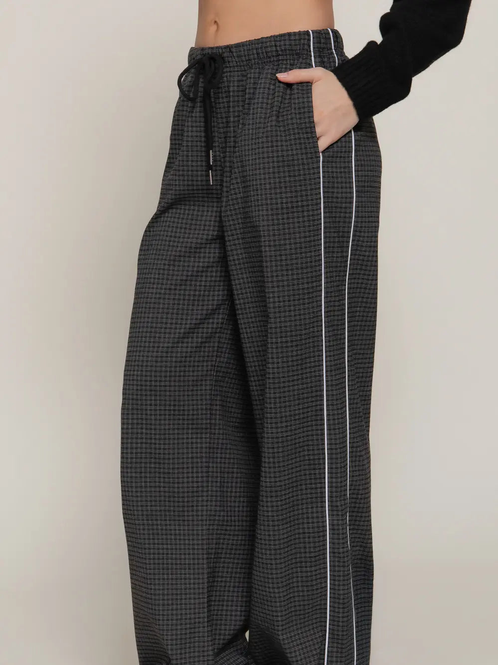 Checkered Piping Pants
