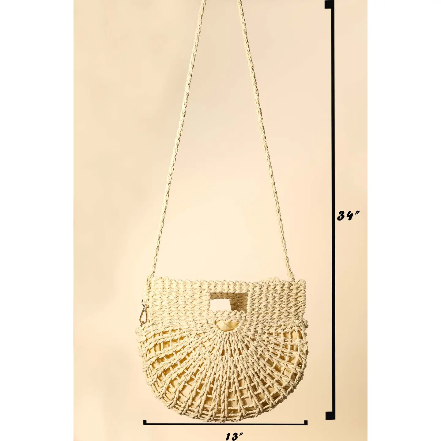 Braided Semi Circle Purse