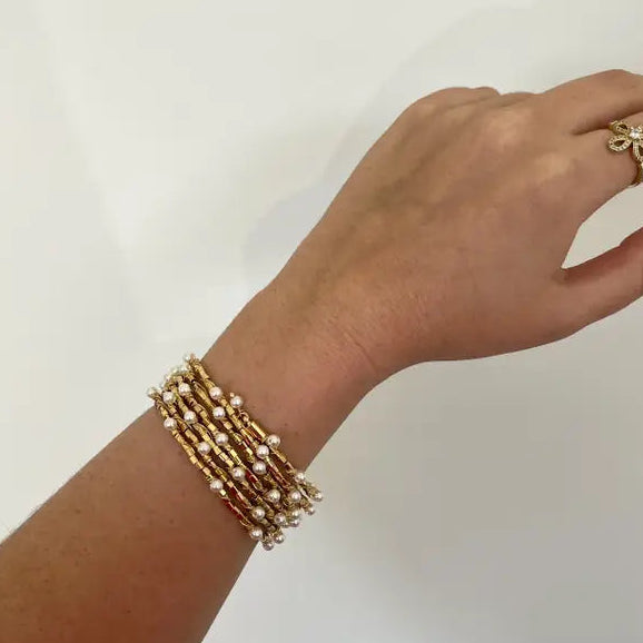 Blake Pearl Wrap Bracelet