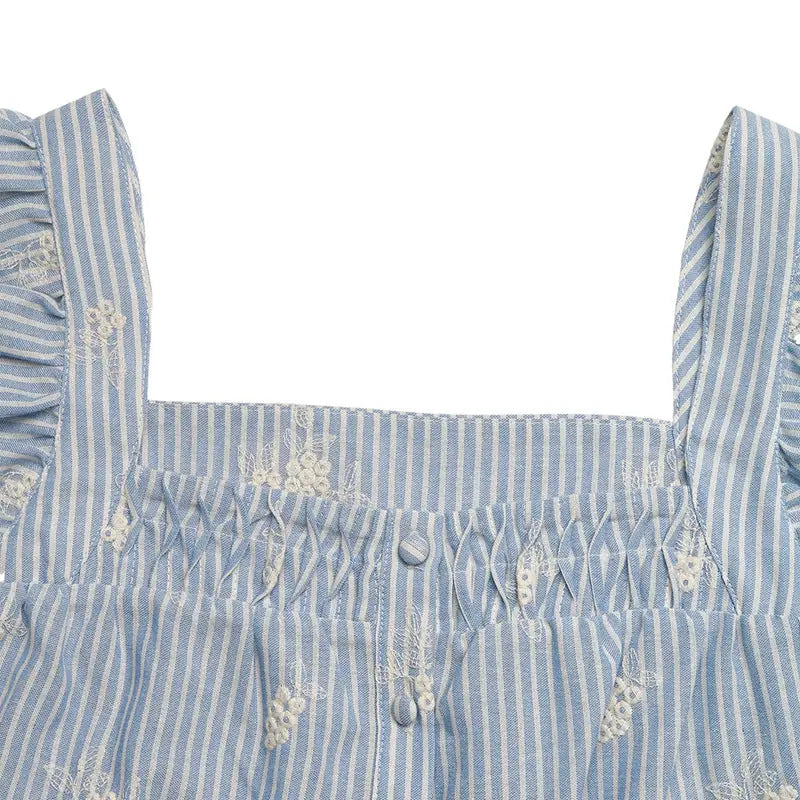 Sleeveless Embroidered Top