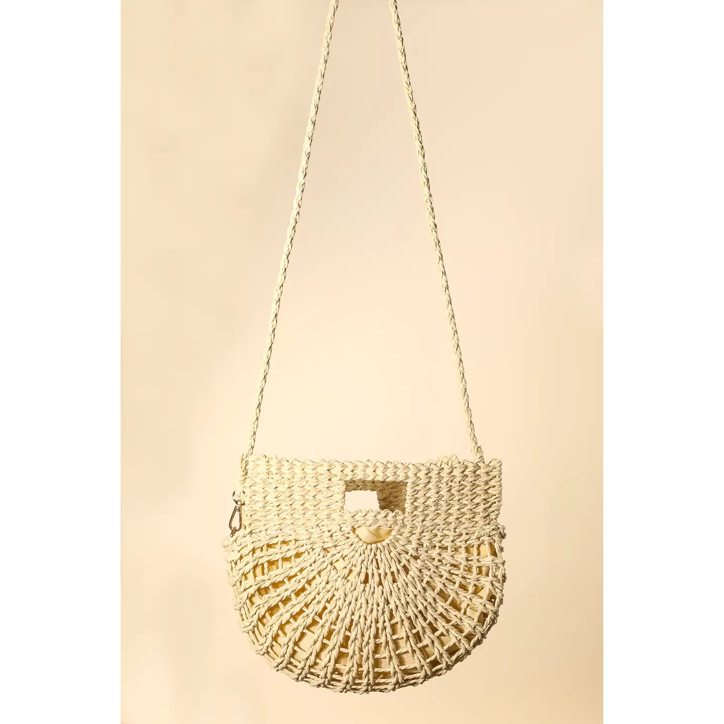 Braided Semi Circle Purse