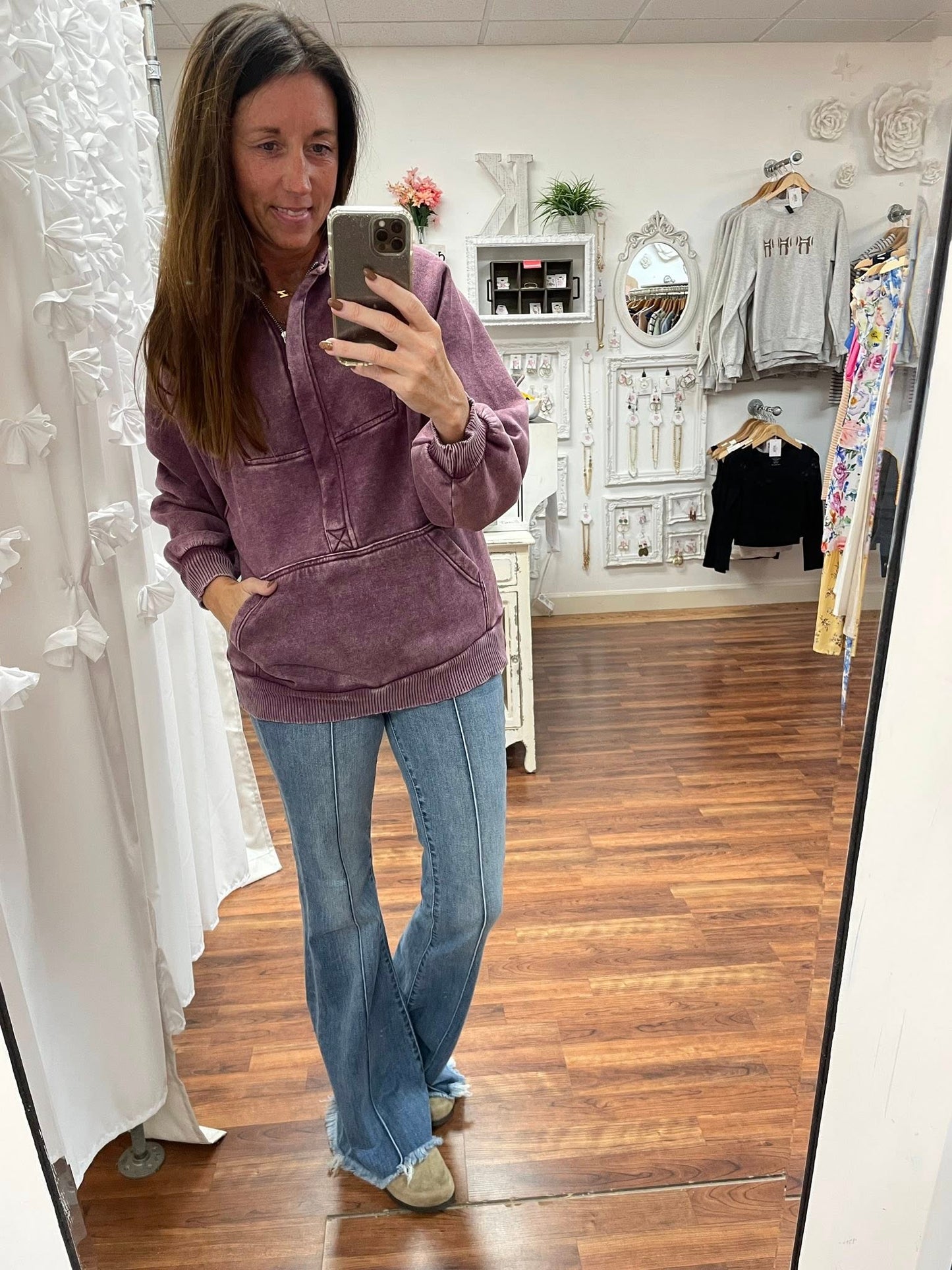 Grape Mist Acid Wash Hoodie