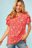 Radiant Floral Top (FINAL SALE ITEM)