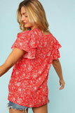 Radiant Floral Top (FINAL SALE ITEM)