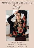 Lizzy Cap Sleeve Top in Navy and Hot Pink Floral (ONLINE EXCLUSIVE)