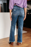 Rose High Rise 90's Straight Jeans in Dark Wash (ONLINE EXCLUSIVE)